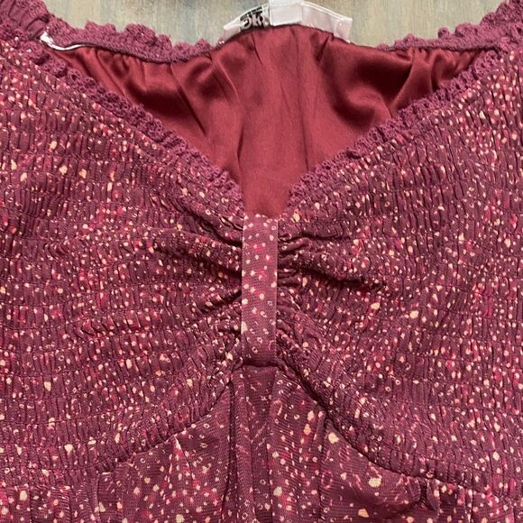 DR2 Daniel Rainn Blouse Smocked Sheer Sleeve - Picture 4 of 8